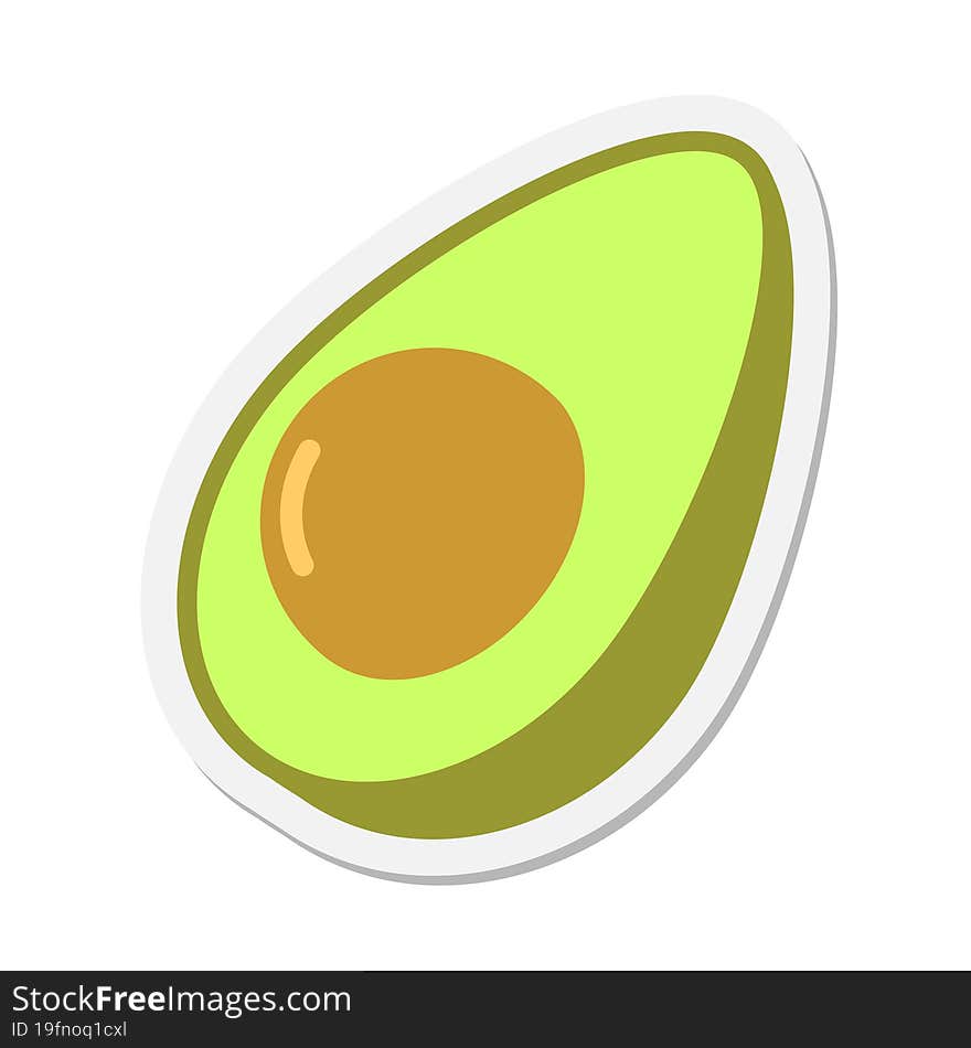 Avocado Sticker