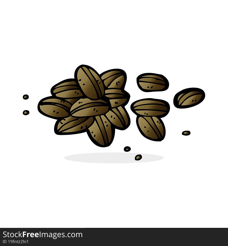 cartoon coffee beans