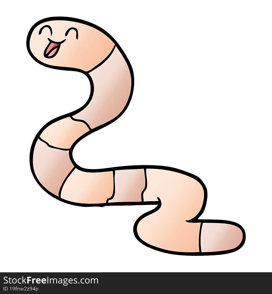 cartoon worm. cartoon worm