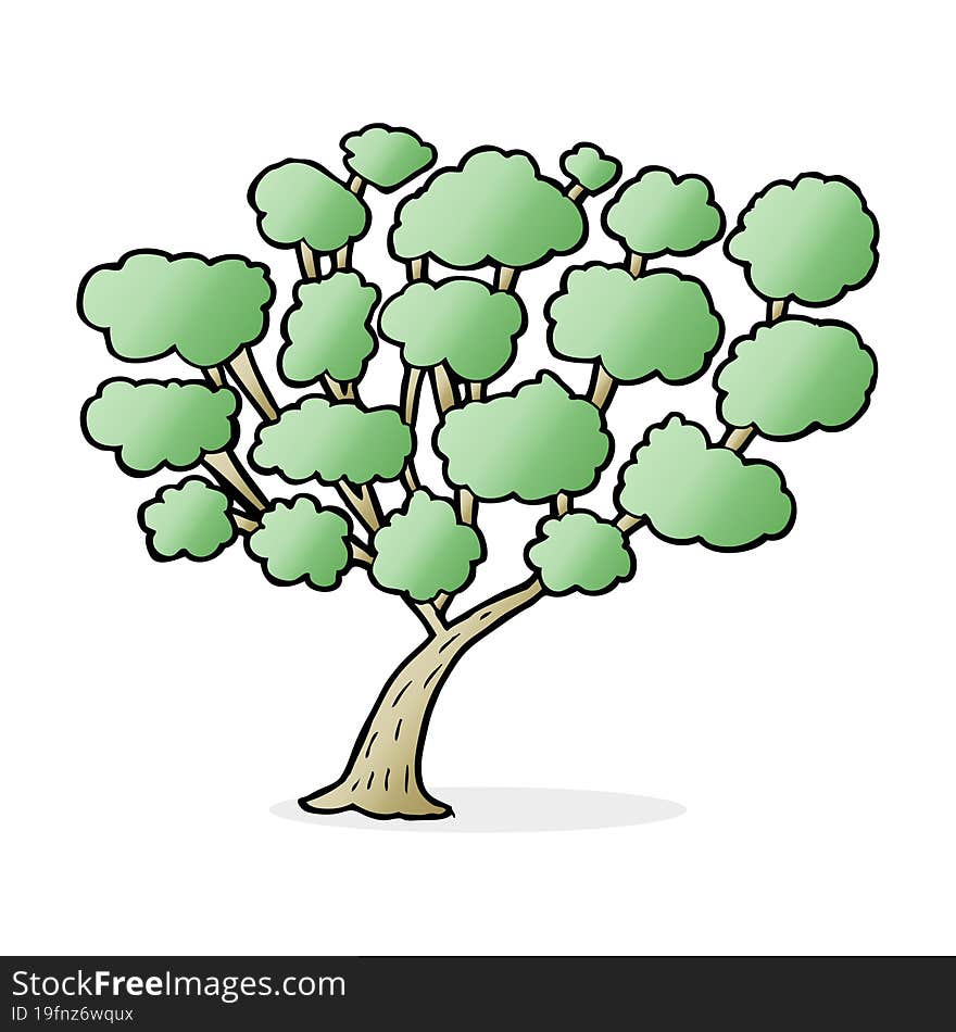 cartoon tree