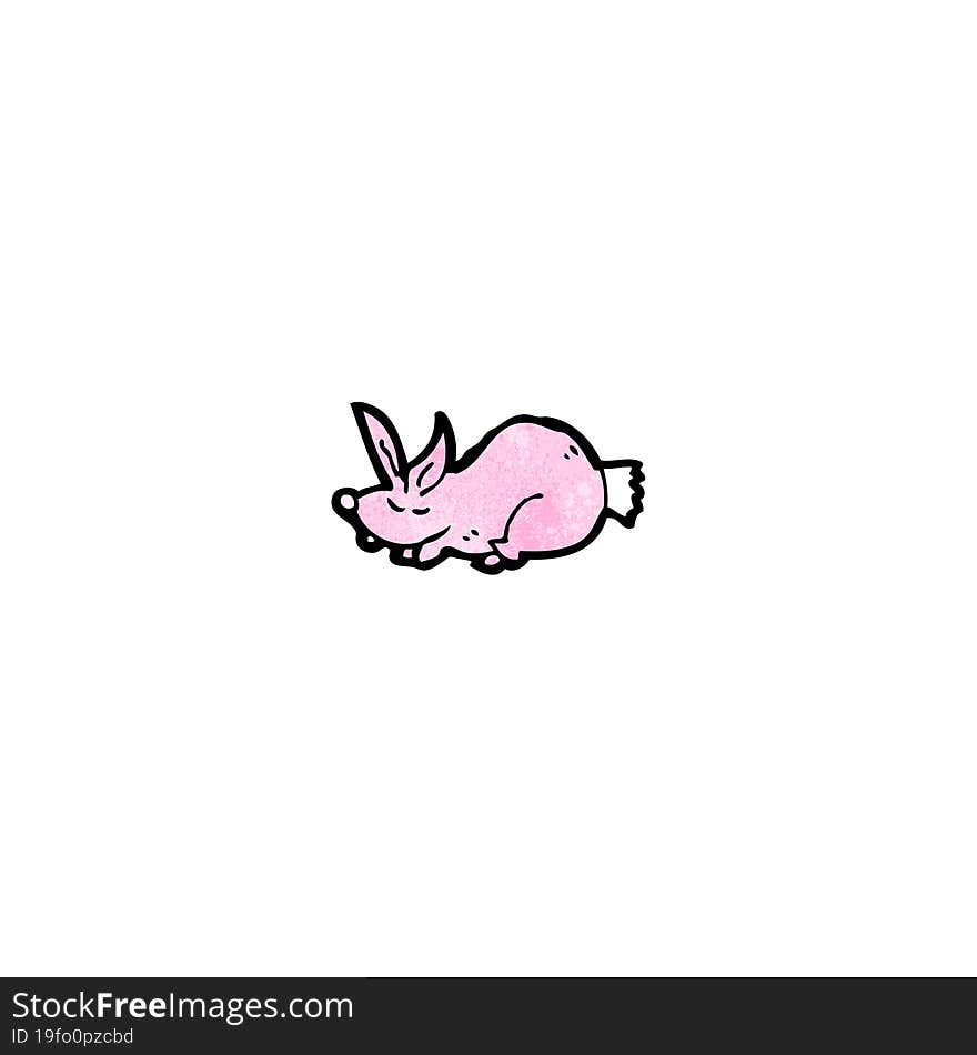 cartoon pink rabbit