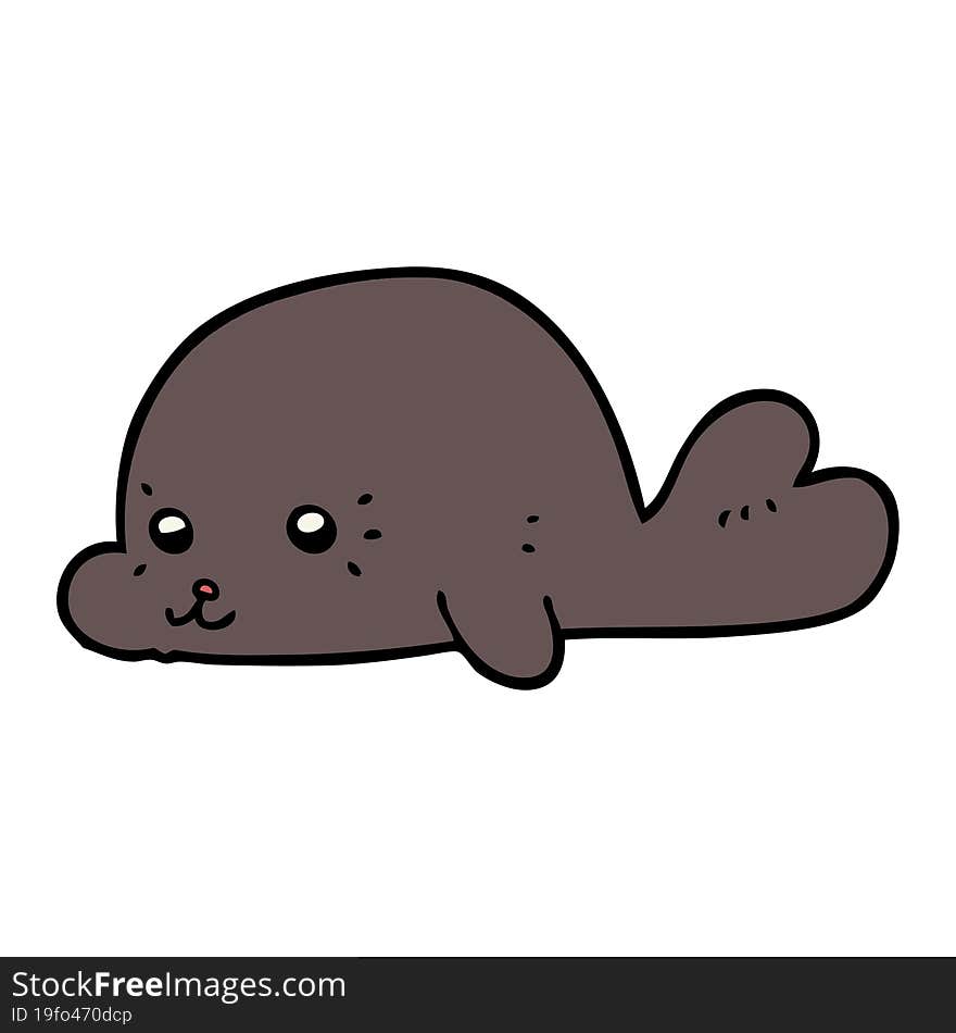 cartoon baby seal