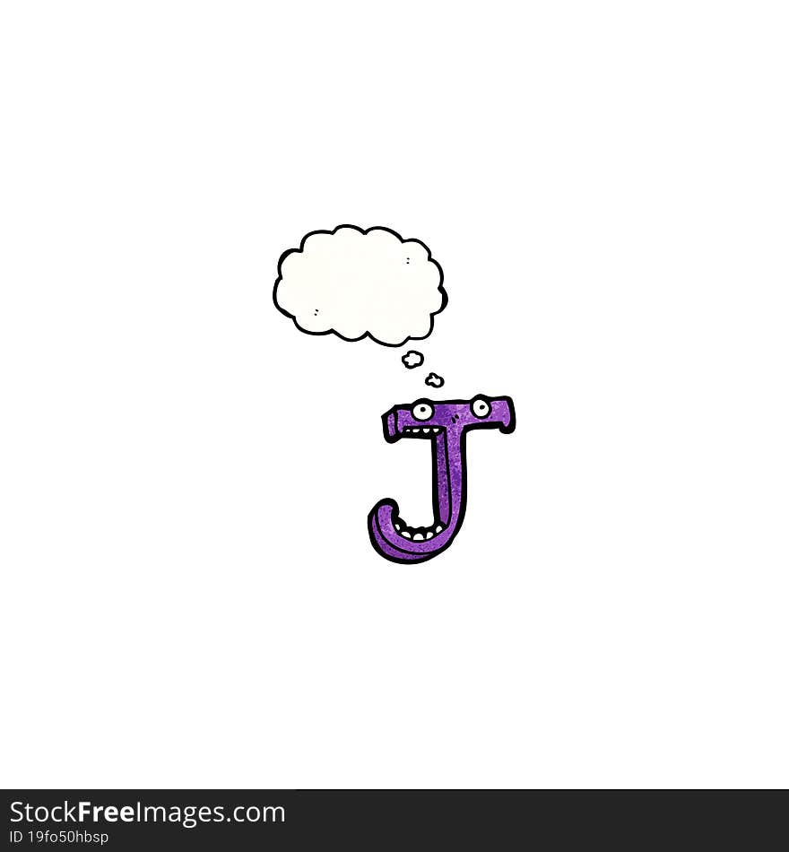 Cartoon Letter J