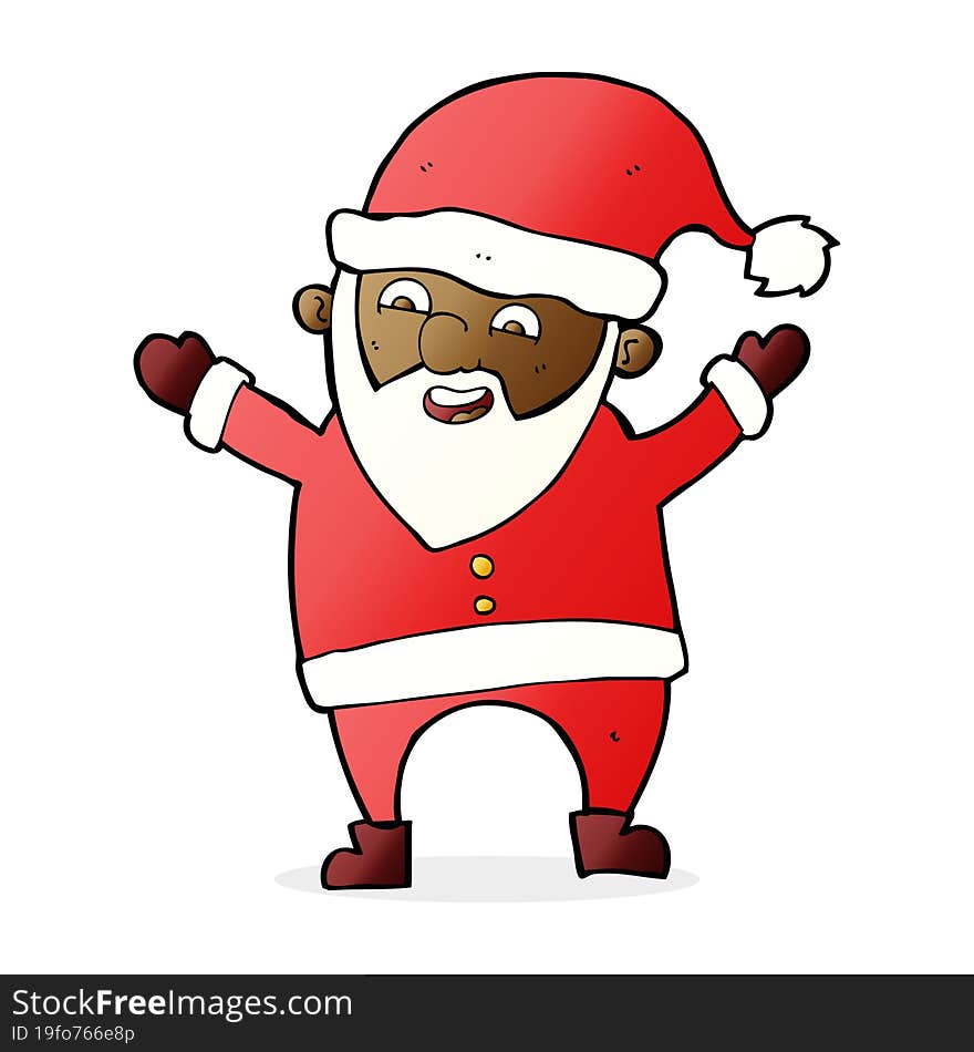 cartoon santa claus