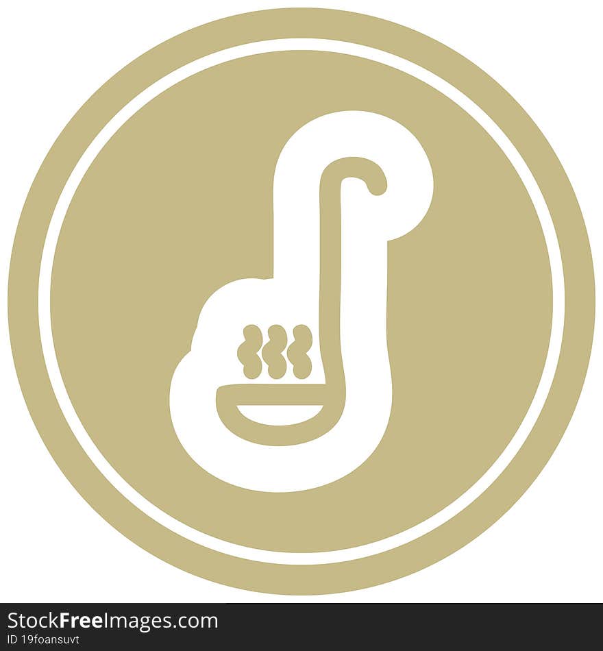 soup ladle circular icon