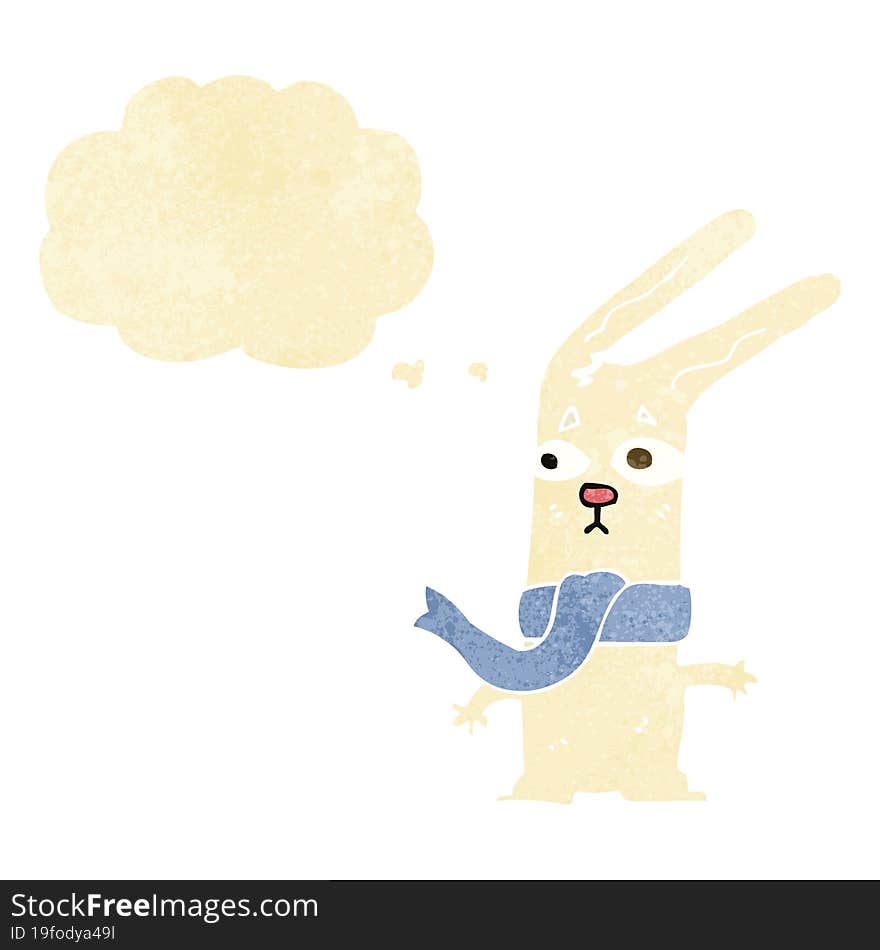 Cartoon Rabbit With Thought Bubble