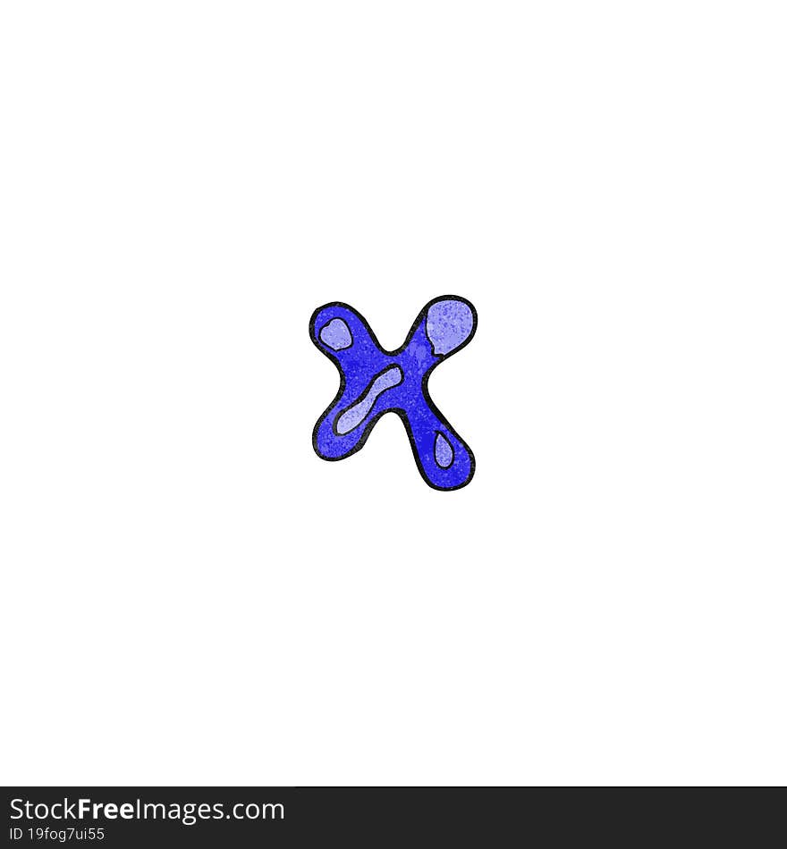 child\'s drawing of the letter x