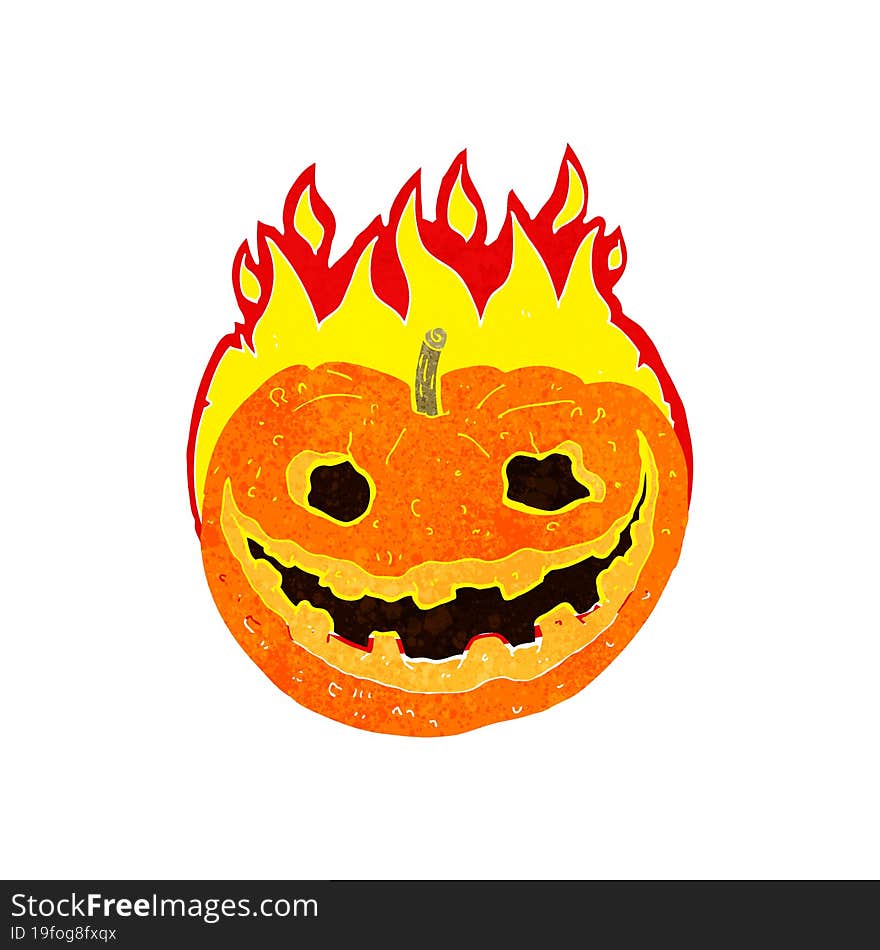 Cartoon Spooky Pumpkin