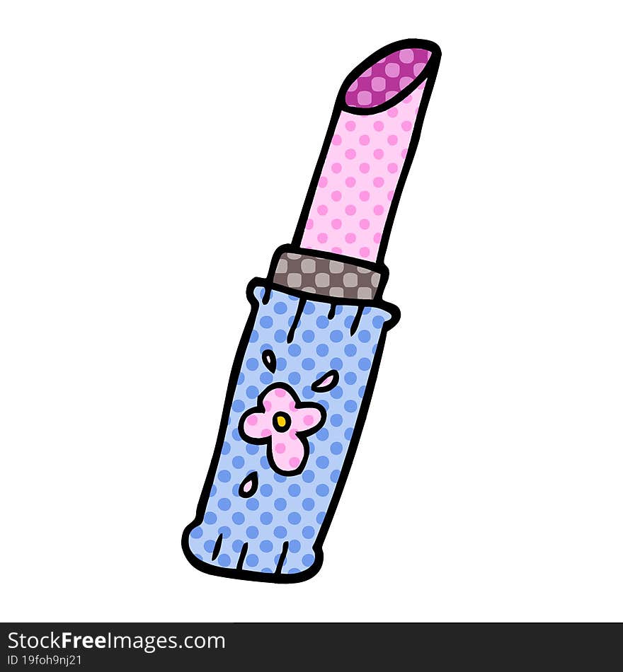 cartoon doodle lipstick