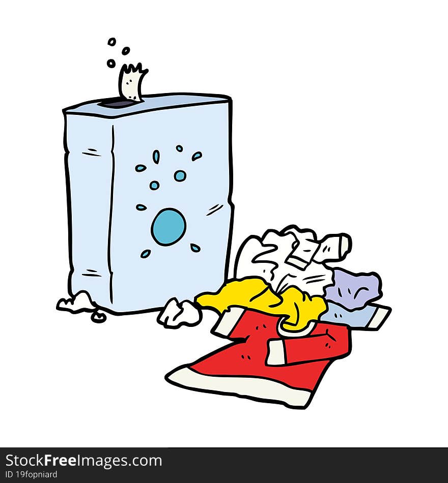 cartoon washing powder and laundry. cartoon washing powder and laundry