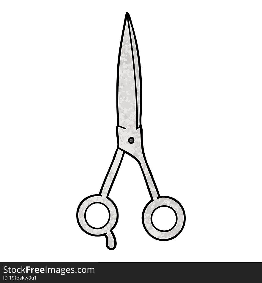 cartoon barber scissors. cartoon barber scissors