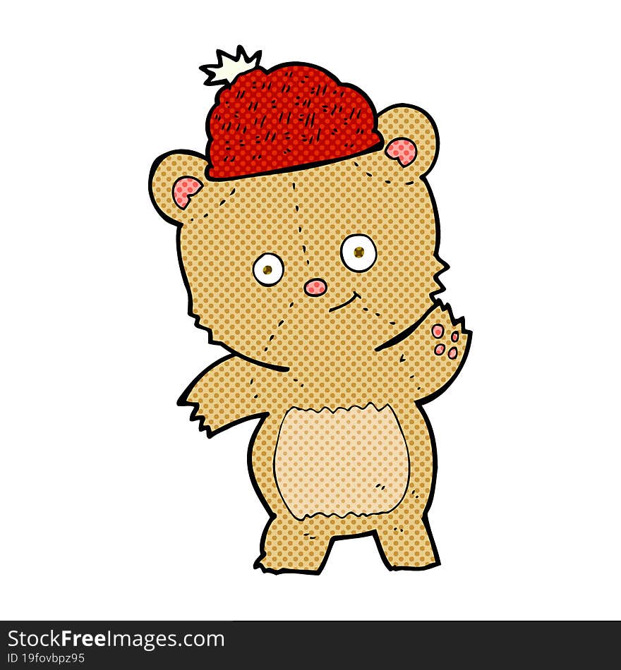 cartoon bear in hat