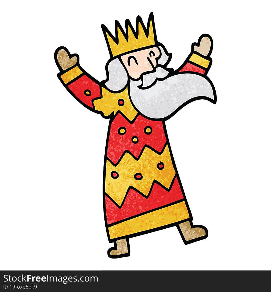 Cartoon Doodle Jolly King