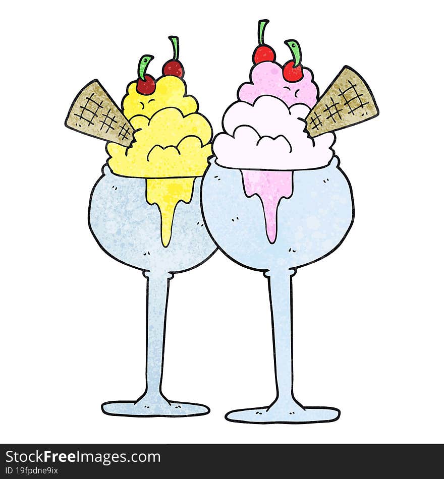 Texture Cartoon Ice Cream