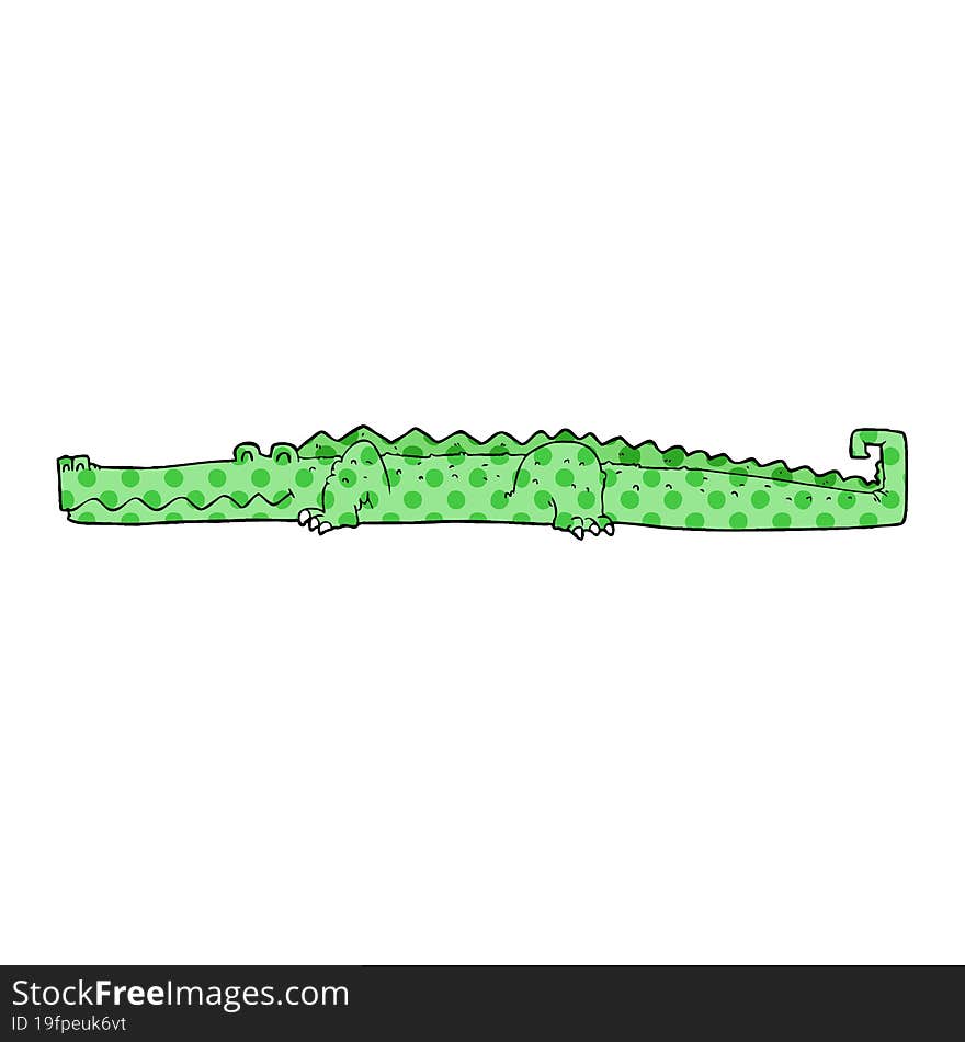 cartoon crocodile. cartoon crocodile