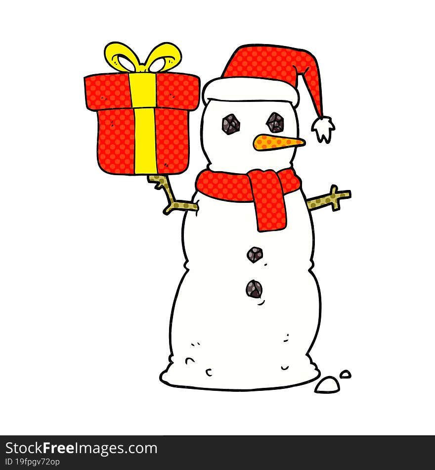 Cartoon Snowman