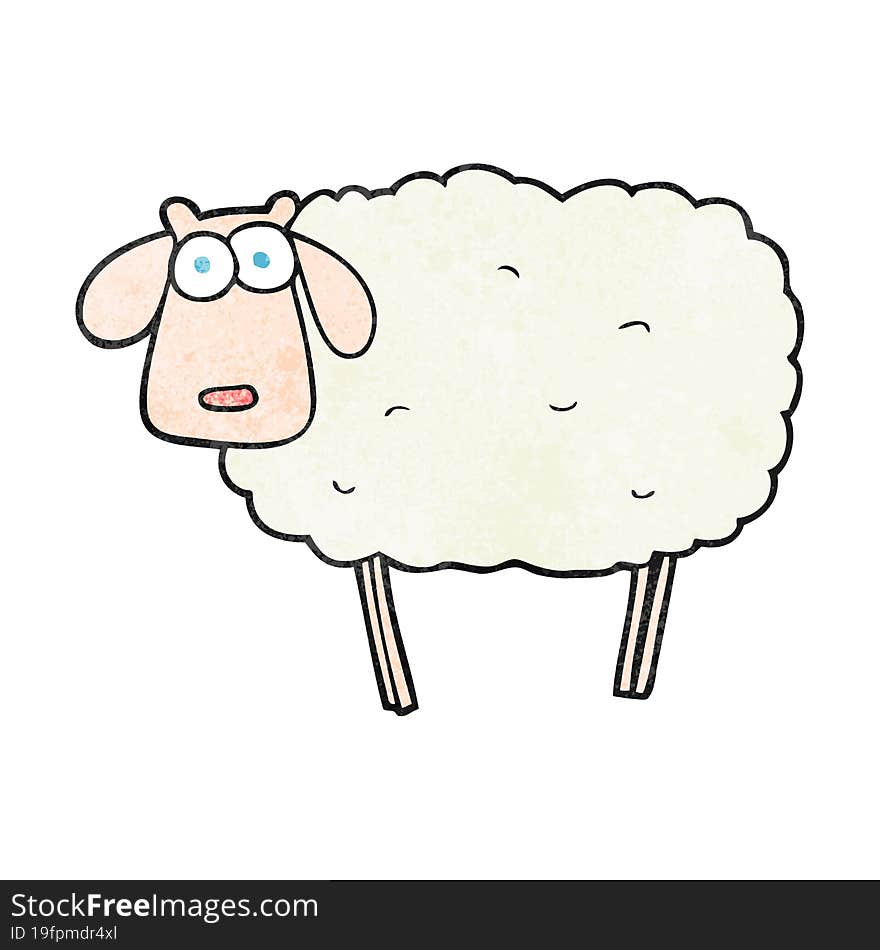 textured cartoon sheep