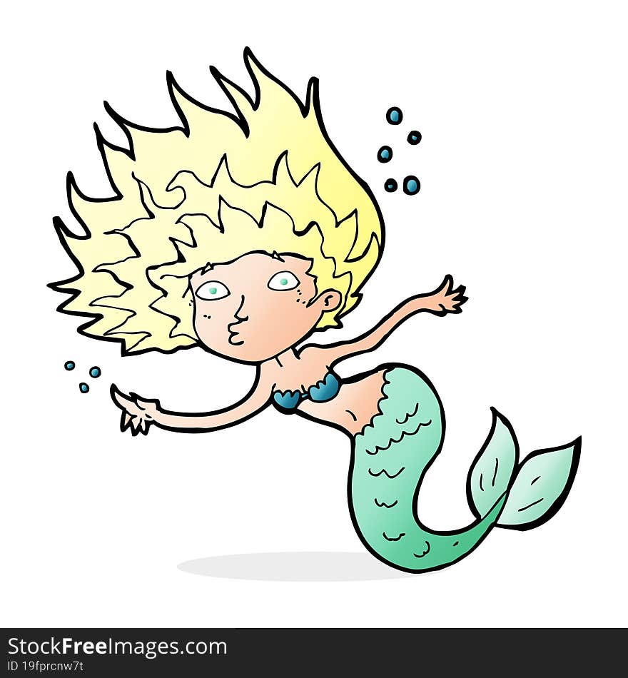 cartoon mermaid