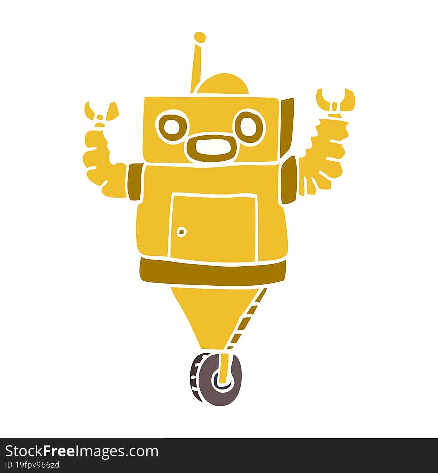 cartoon doodle robot