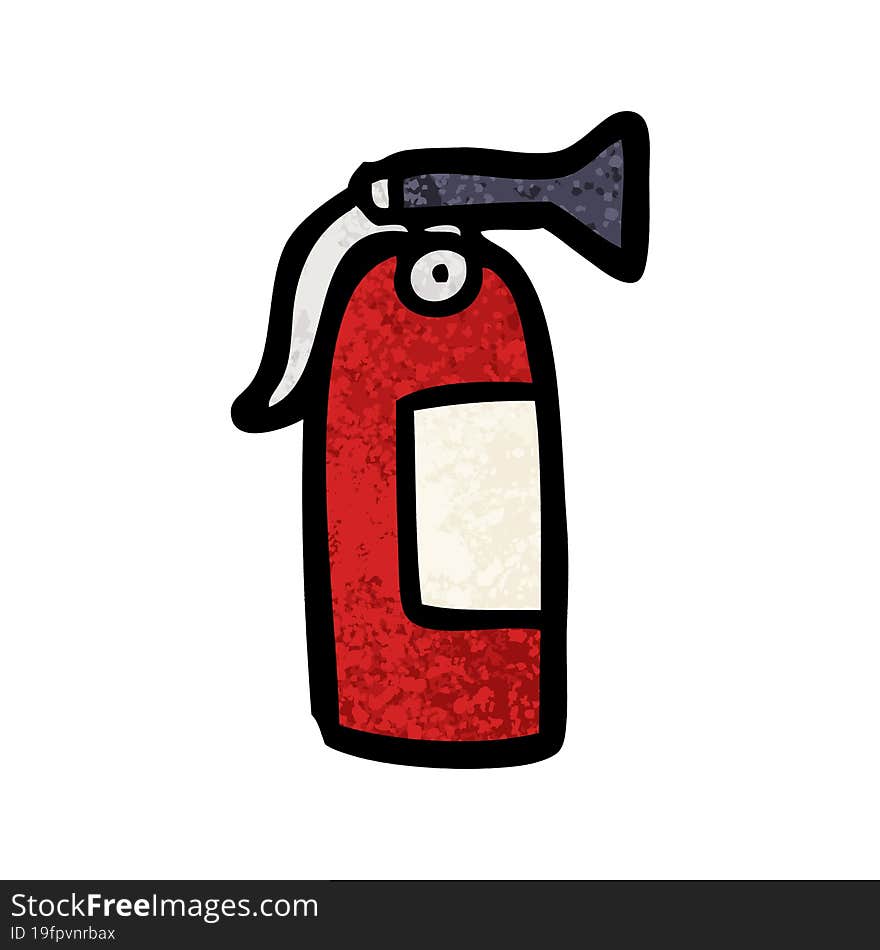 cartoon fire extinguisher. cartoon fire extinguisher