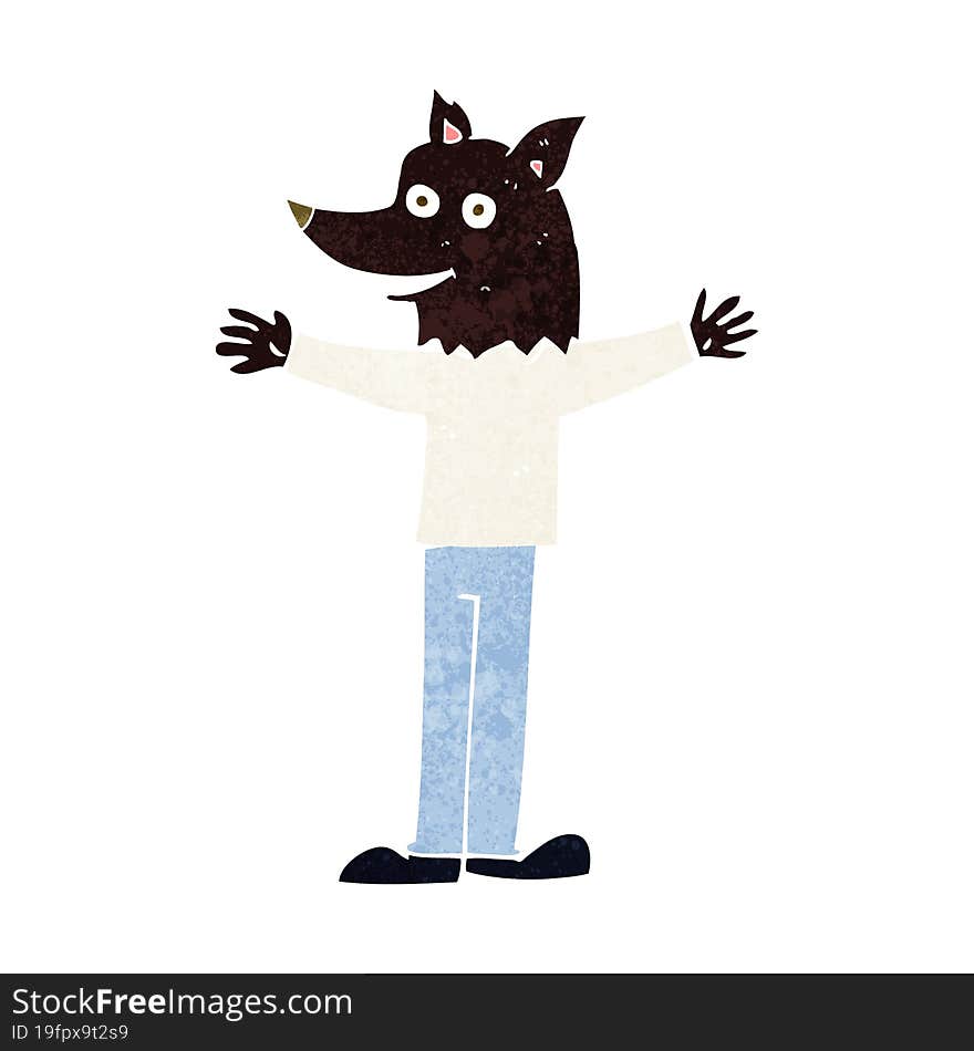 cartoon werewolf