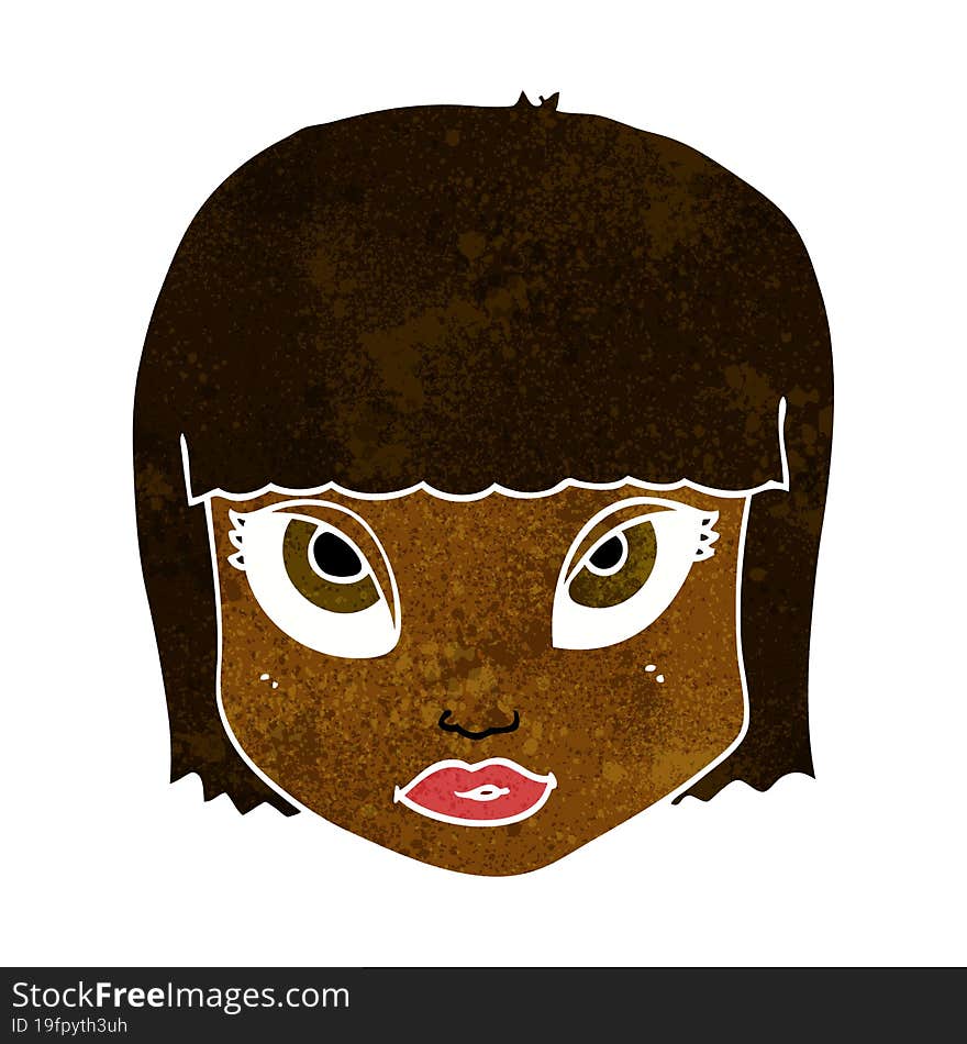 Cartoon Female Face