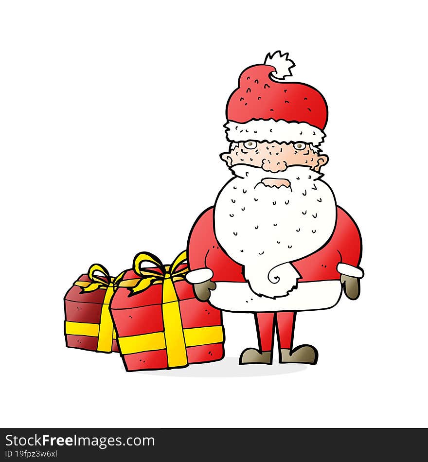 cartoon santa claus