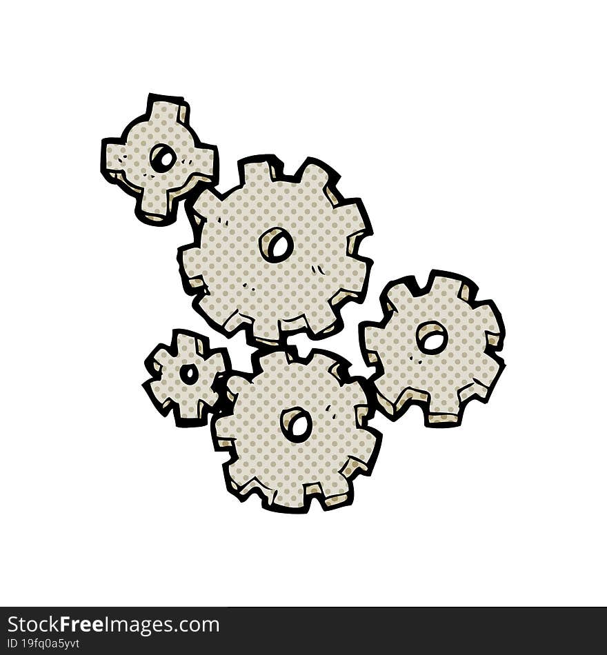 Cartoon Cogs And Gears