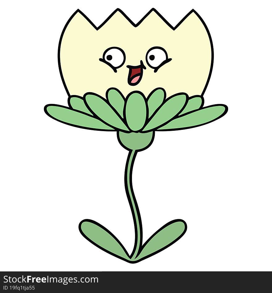 cute cartoon flower