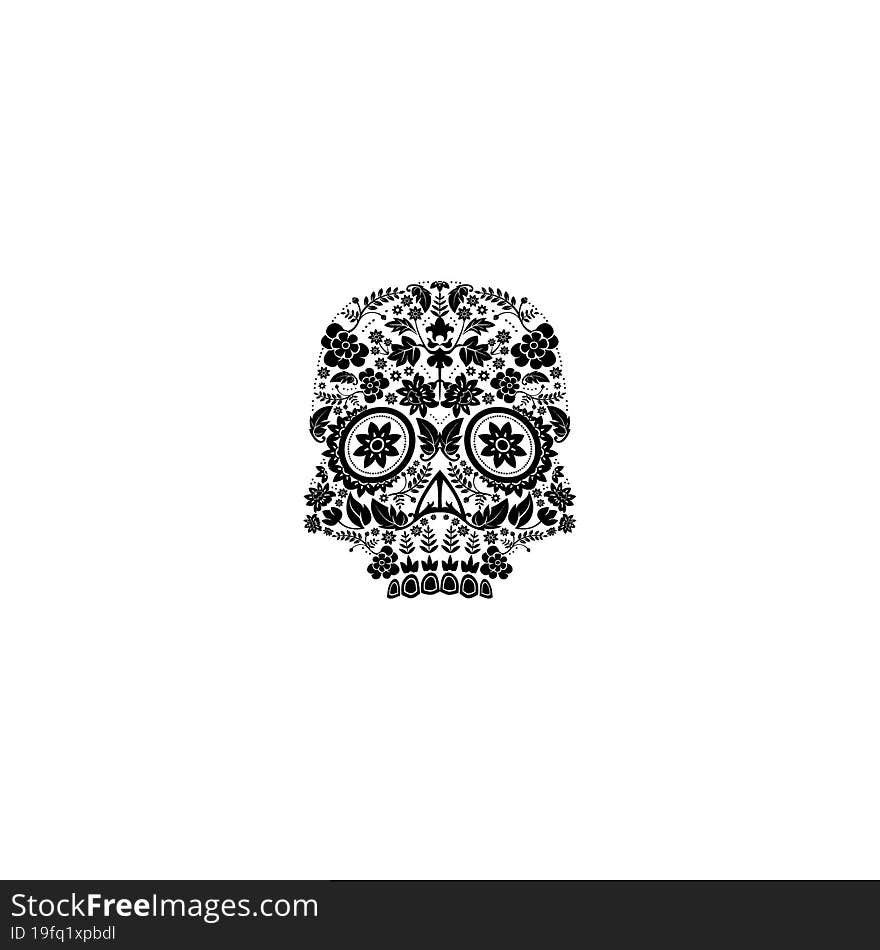 day of the dead skull