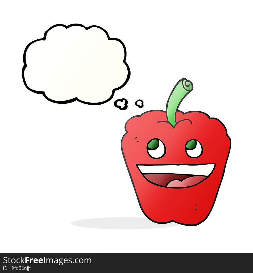 Thought Bubble Cartoon Pepper