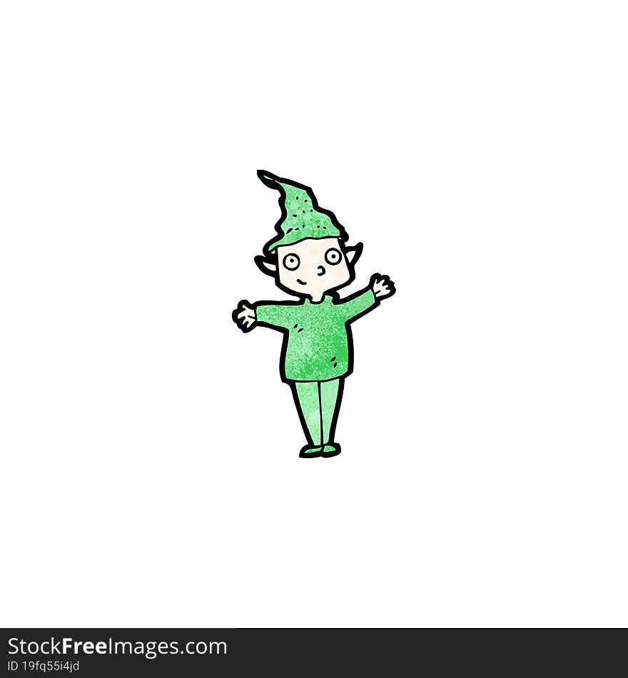 cartoon christmas elf