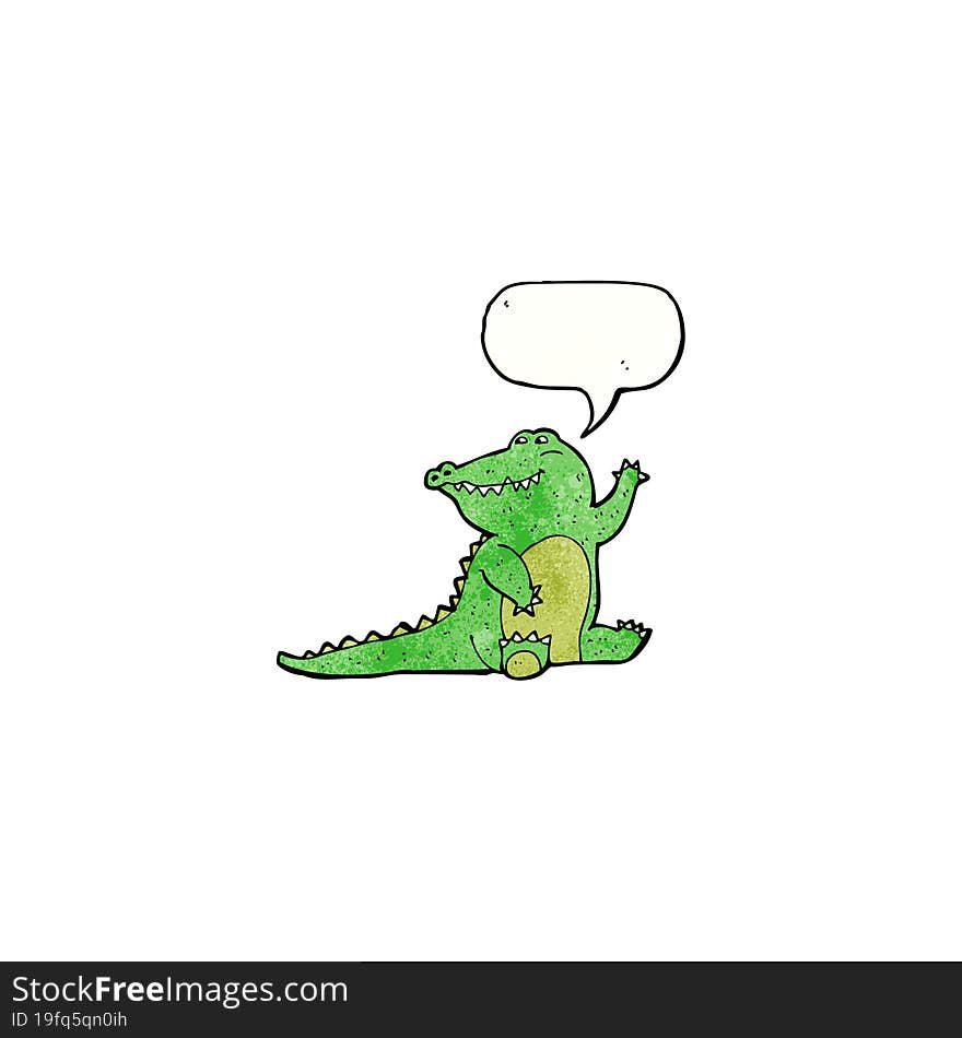 friendly crocodile cartoon