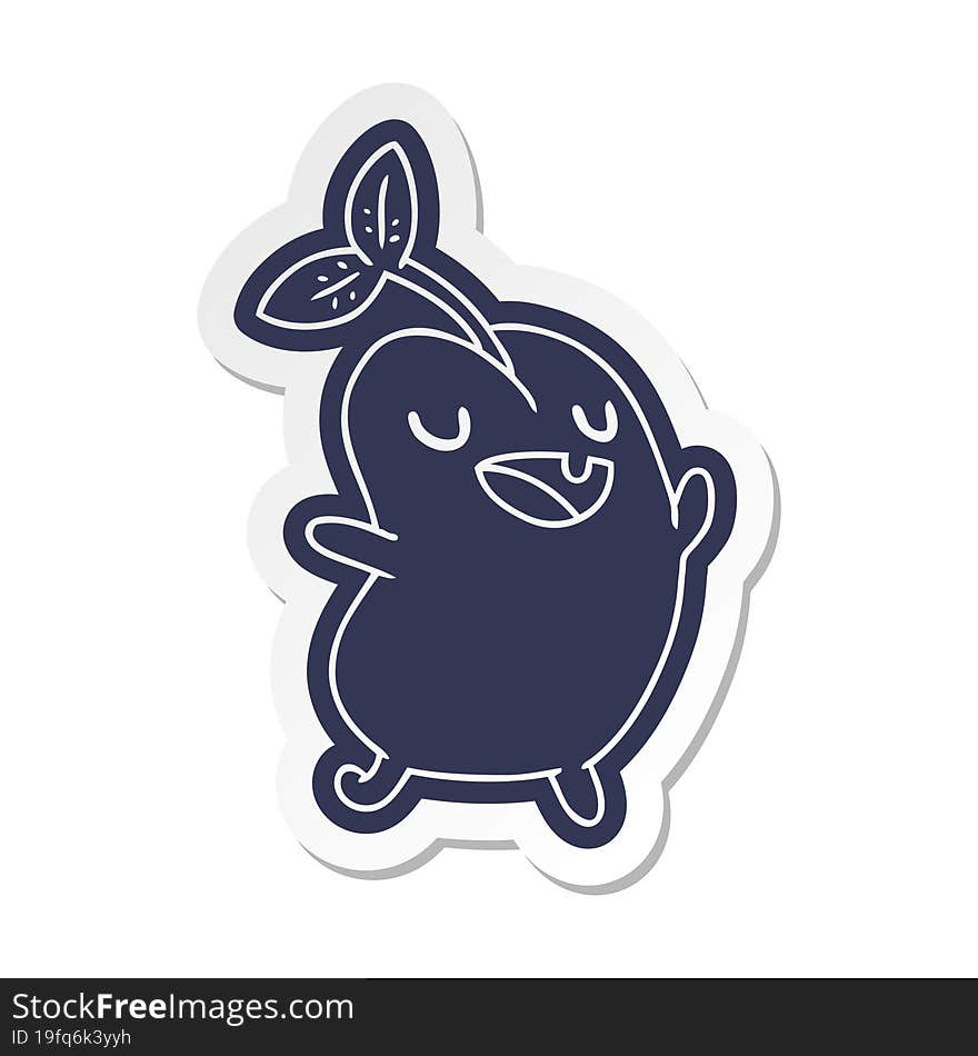 Cartoon Sticker Kawaii Cute Sprouting Bean