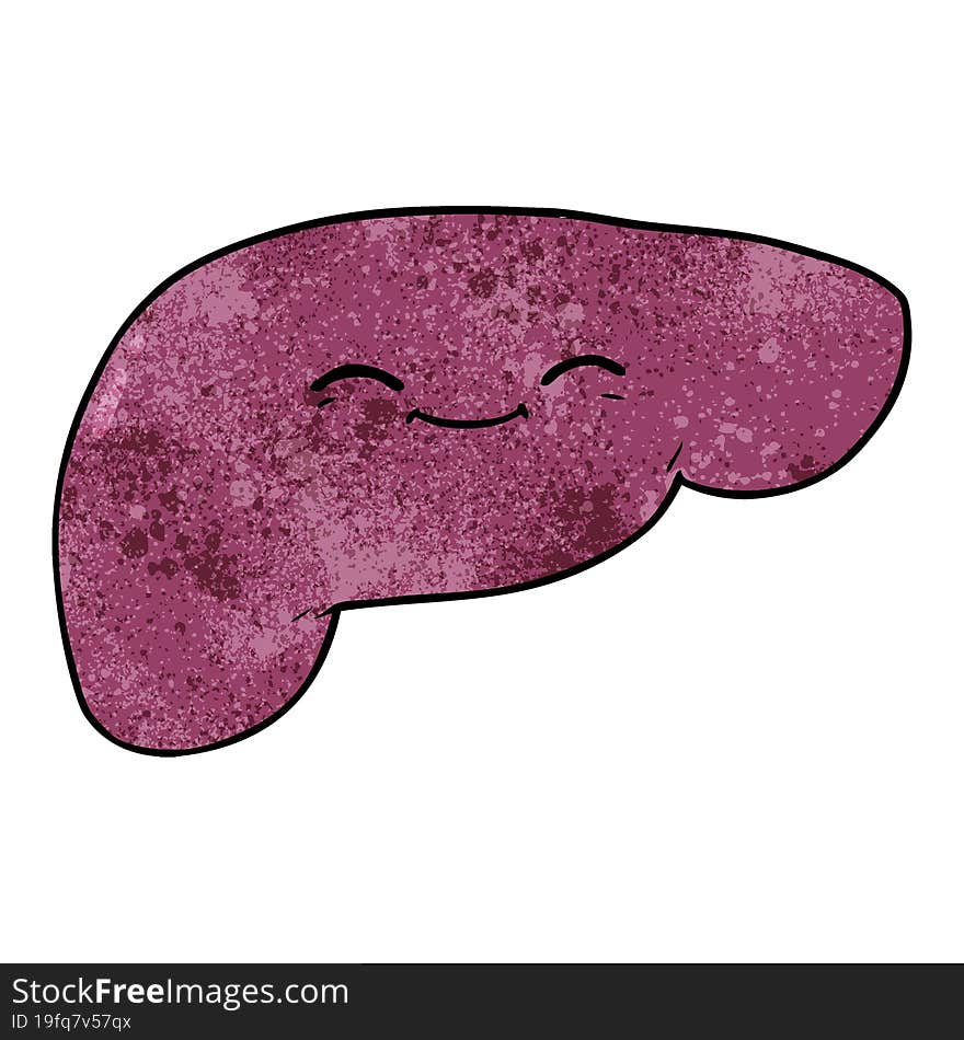 cartoon liver. cartoon liver