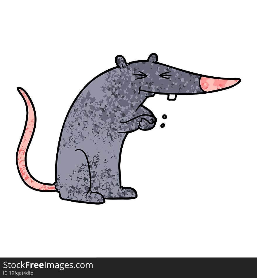 cartoon sneaky rat. cartoon sneaky rat