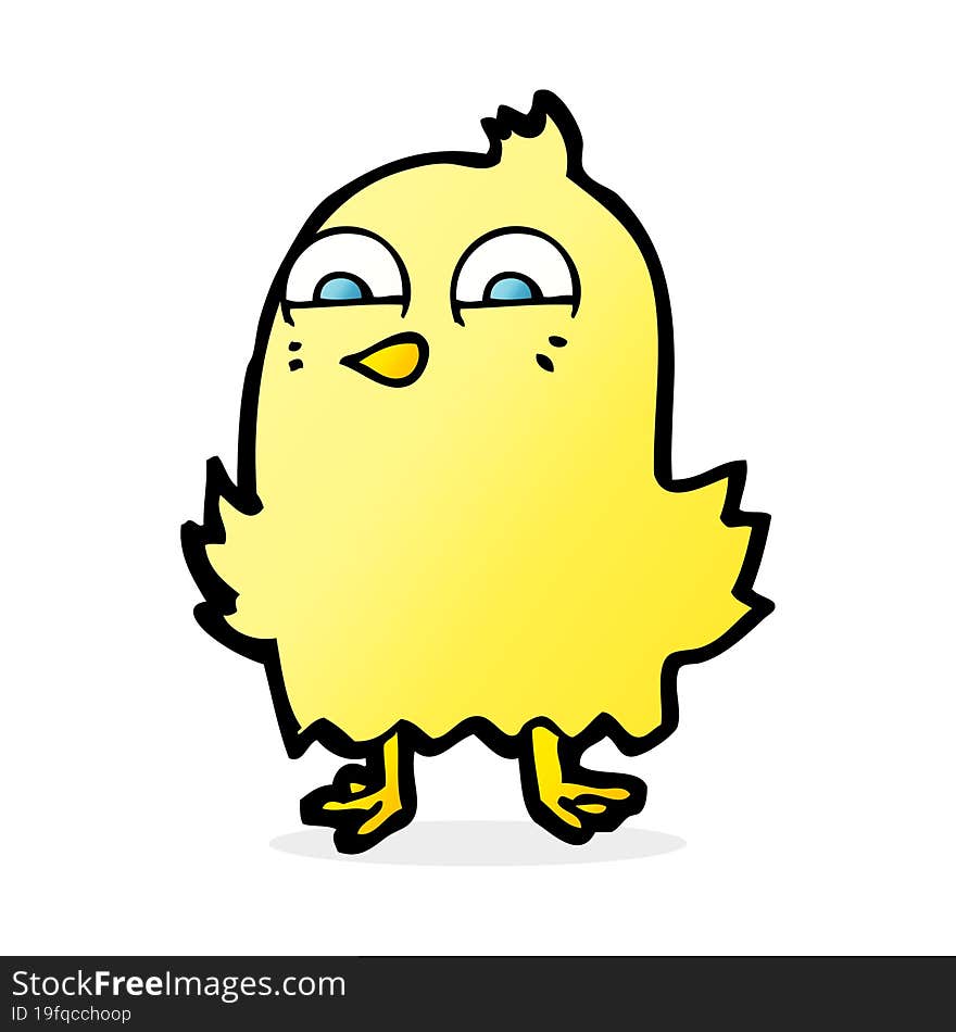 funny cartoon bird