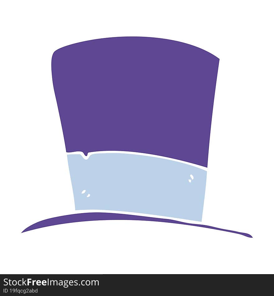 cartoon doodle top hat