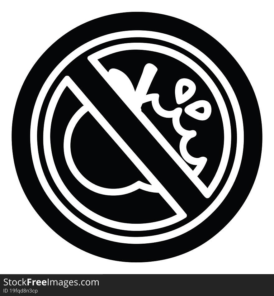 no healthy food icon