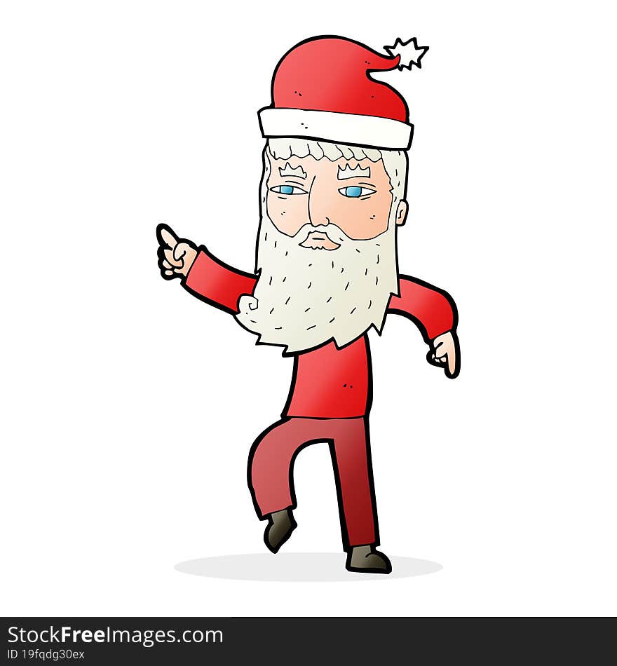 cartoon santa claus