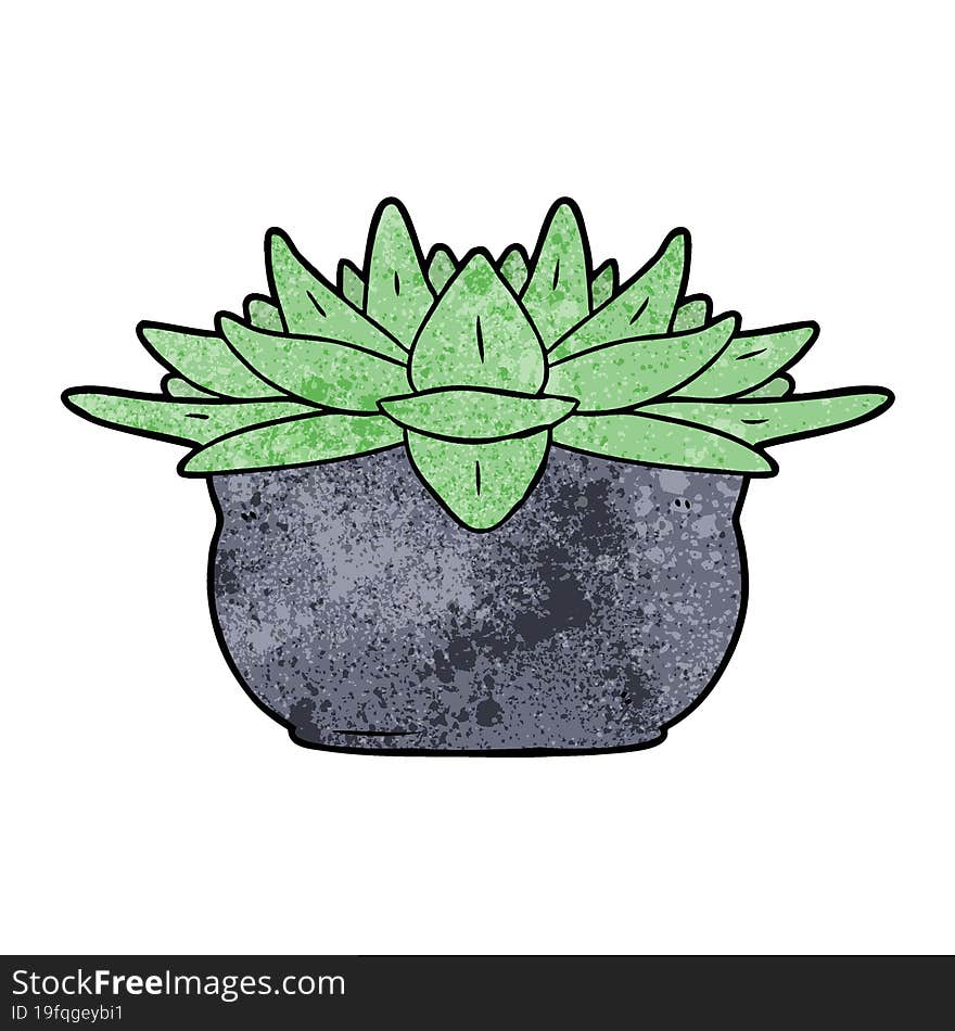 cartoon succulent plant. cartoon succulent plant