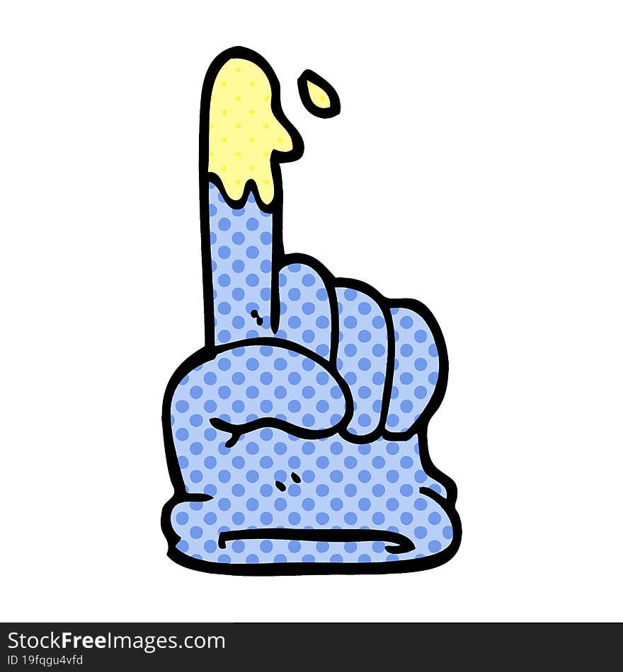 Cartoon Doodle Rubber Glove