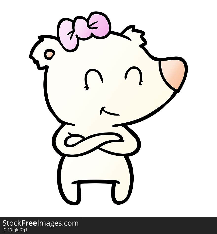 female polar bear cartoon. female polar bear cartoon