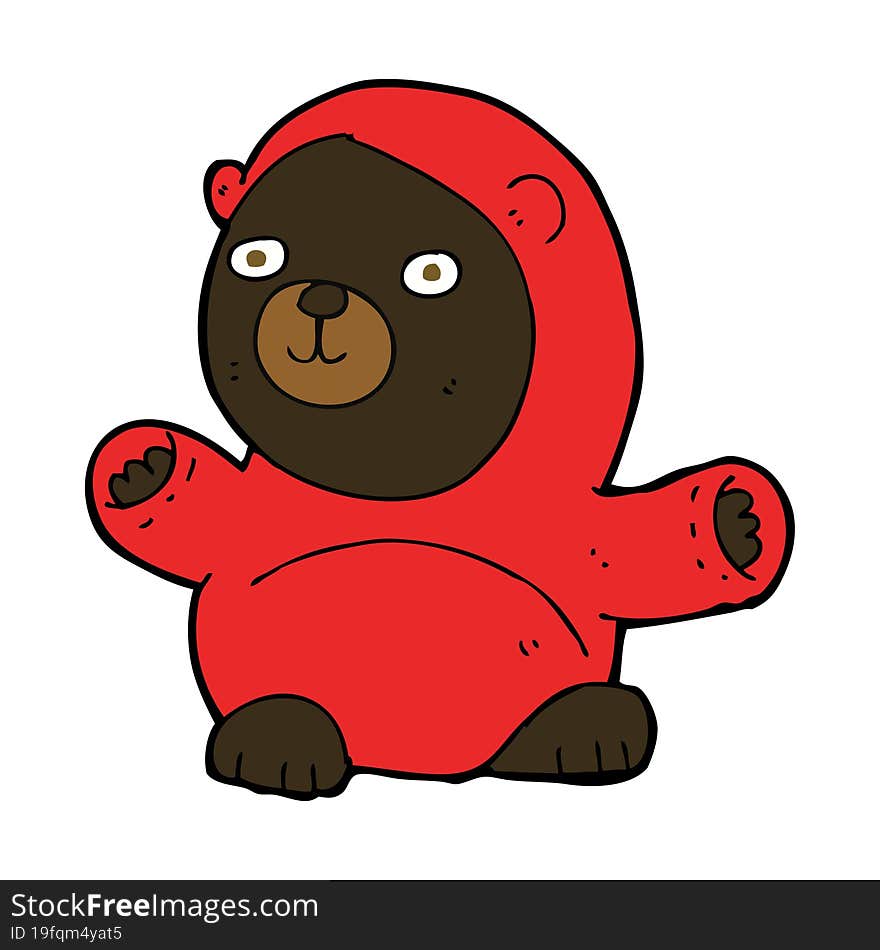 Cute Cartoon Black Bear