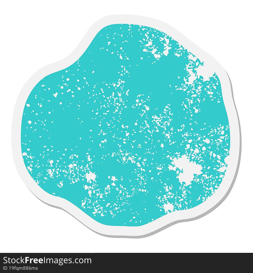 expressive shape blob grunge sticker