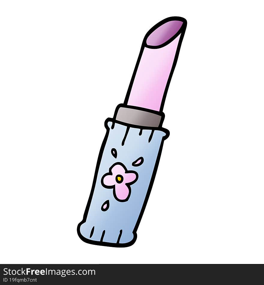 cartoon doodle lipstick