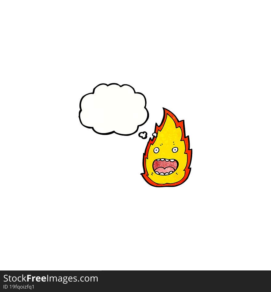 fire cartoon character