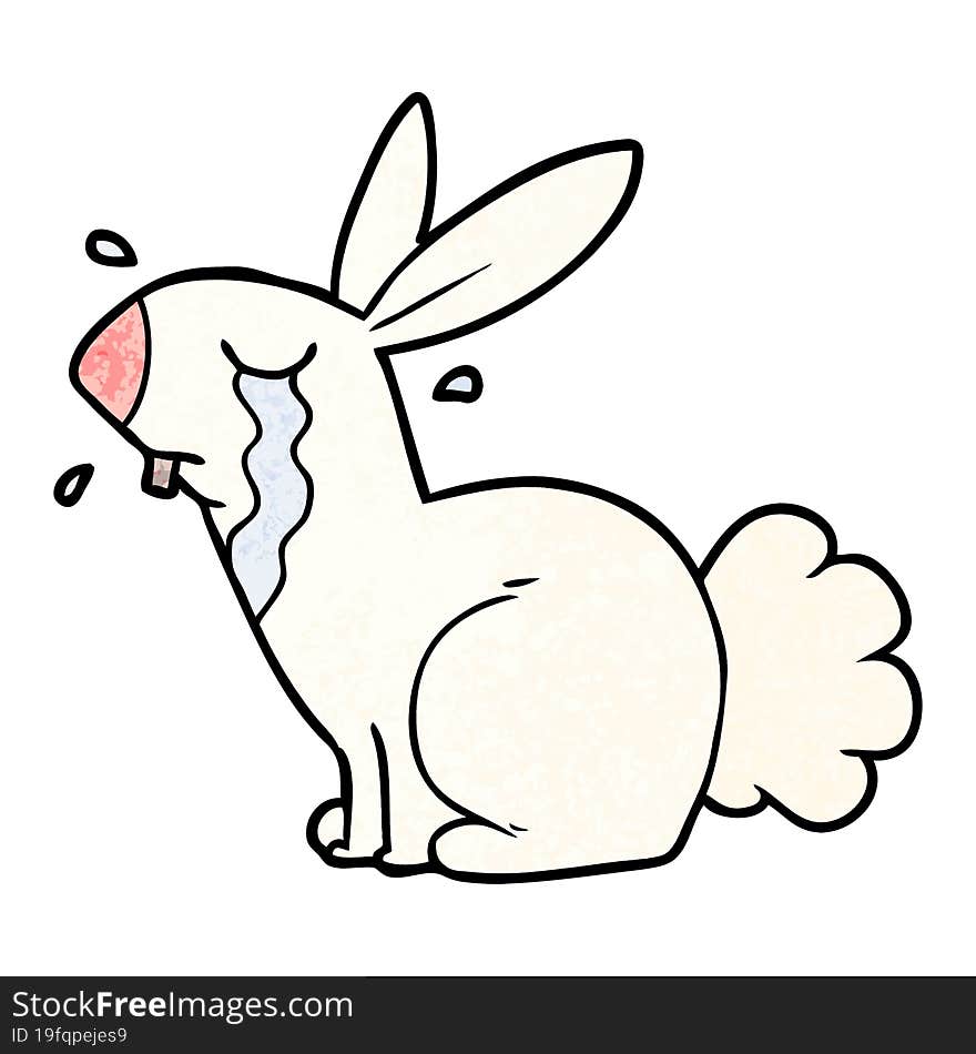 cartoon bunny rabbit crying. cartoon bunny rabbit crying