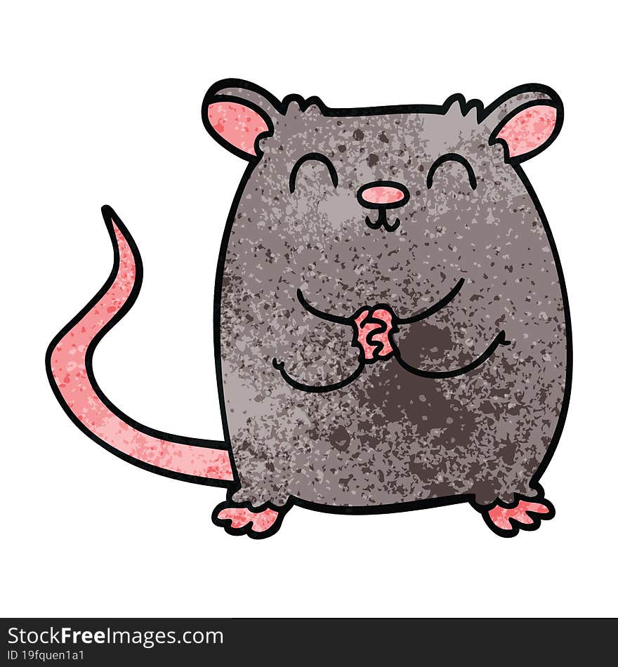 Cartoon Doodle Happy Mouse