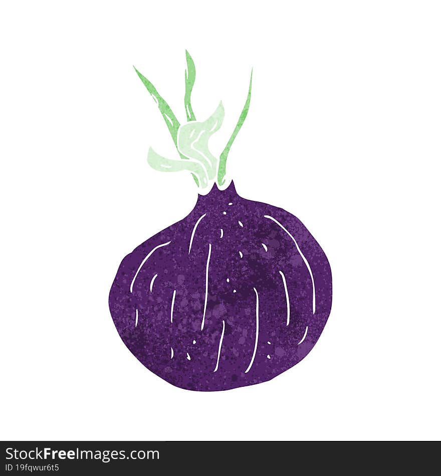 cartoon red onion